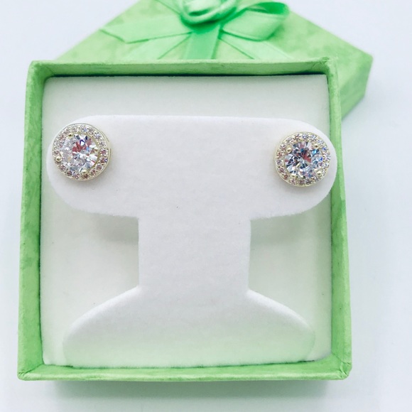 🌸NEW🌸 Sterling Silver 18K Gold Earrings - Picture 6 of 8